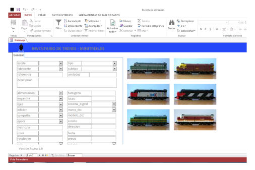 Base de datos Access de inventario